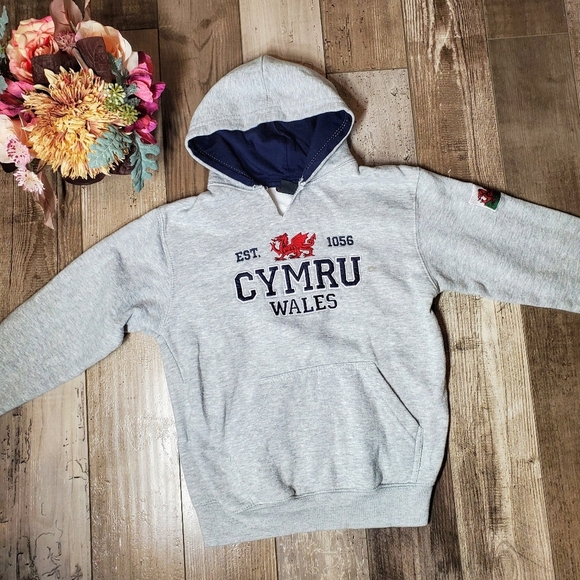 Manav Premier Clothing | Welsh Rugby | Hooded Sweatshirt | Size 8 | Pre-Owned - Picture 15 of 16